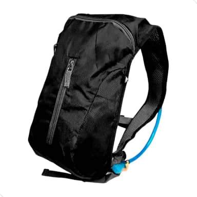 Mochila De Hidratação Impermeavel C/ Refil 2 Litros com Protecao Termica para Atletismo Bike Ciclisco Cor Preto Mundo Compras