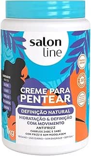 Salon Line, Creme de Pentear, Definição Natural, Vegano - Para Cabelos Ondulados e Cacheados, 1kg