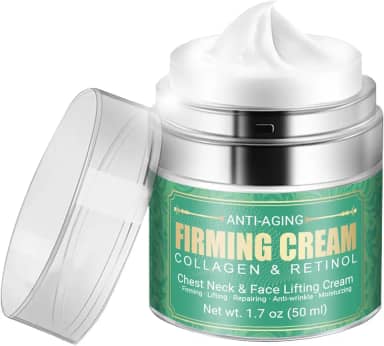 MUOCOBU Creme Antienvelhecimento Para Firmar O Pescoço - Creme Hidratante Facial Com Retinol, Creme Antirrugas Para O Pescoço, Creme De Colágeno Para O Pescoço, Creme Para Lifting Do Peito, Pescoço