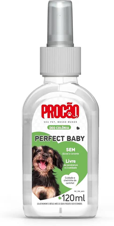 Perfume Deo Colônia para Cães e Gatos Filhotes, PERFECT BABY Procão