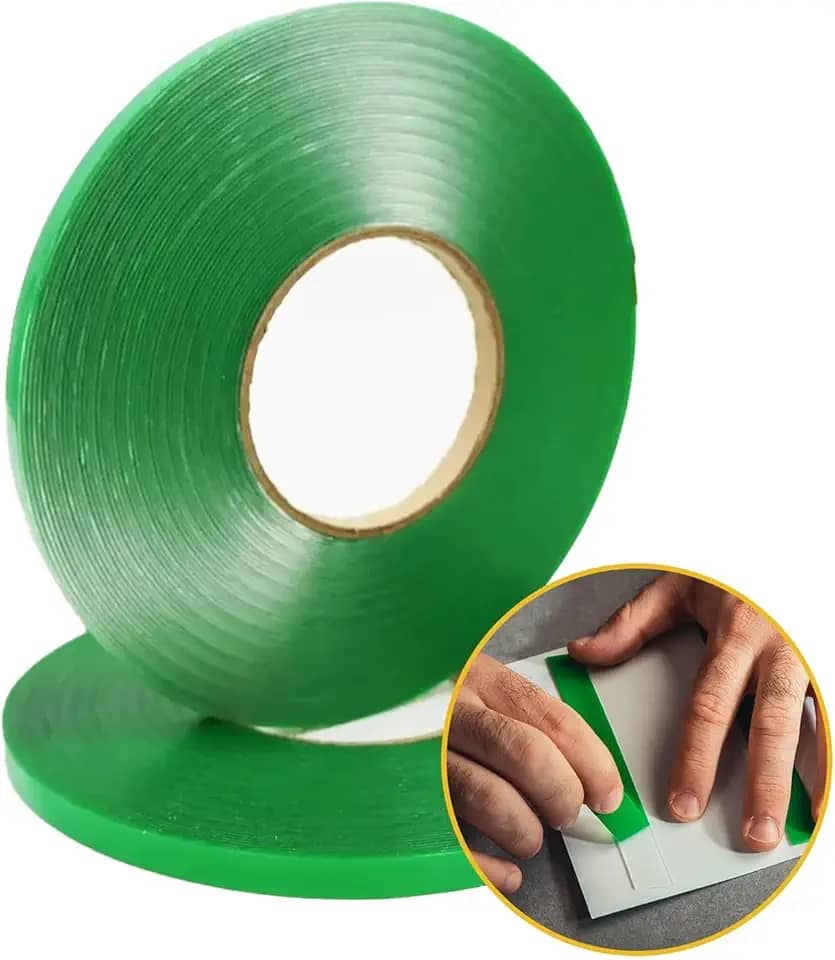 NEOBRASIL - Fita 8010 Dupla Face Massa Acrílica - Fita Adesiva Transparente Ultra Resistente, Alta Durabilidade, Fácil Adesão, Fixação Extrema, Adaptável a Superfícies - 1mm Espessura - 5mm X 20m