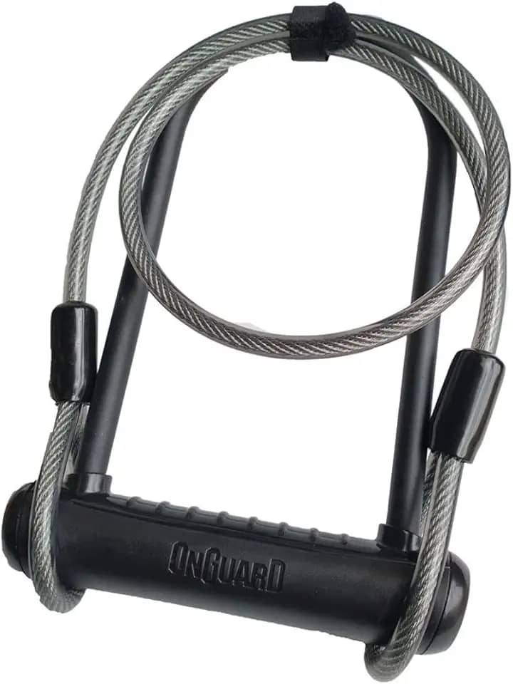 Cadeado Onguard Neon 8154 U-lock Preto Cabo Bike Moto Bicicleta