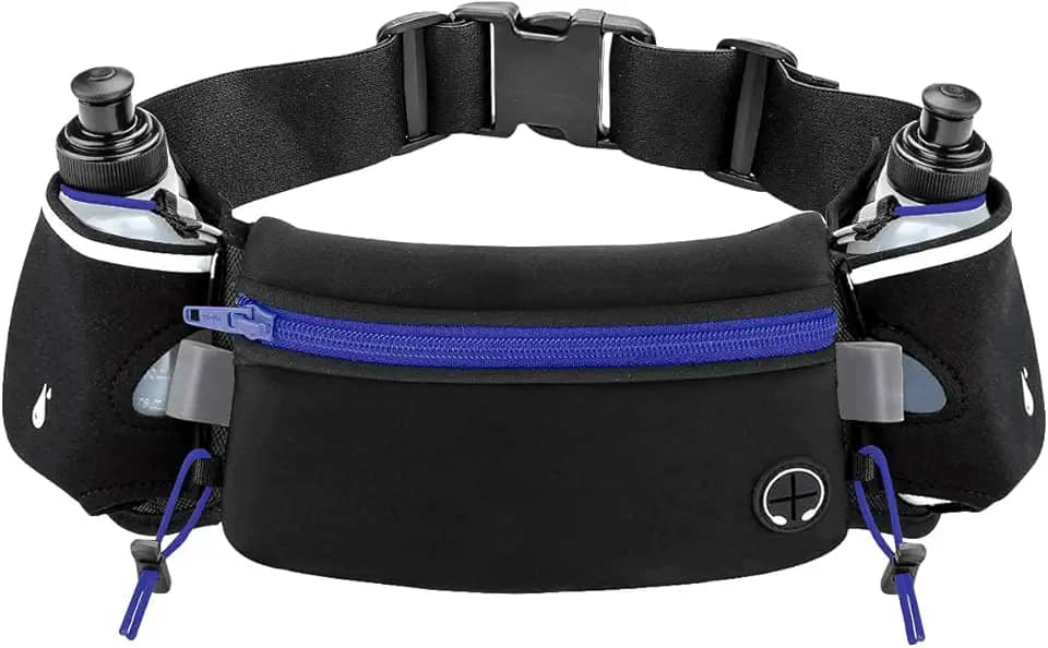 Cinto de Corrida de Hidratação, Cinto de Hidratação de Corrida, Cinto de Corrida com Garrafas, Bolsa de Cintura com Garrafa de Agua, Pochete de Corrida, Cinto com Suporte para Garrafa de Água
