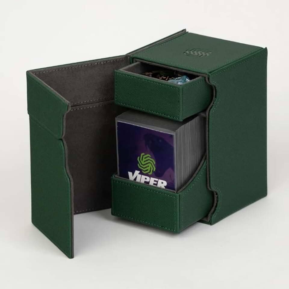 Deck Box Torre 100+ Para Card Game Premium Viper (Verde)