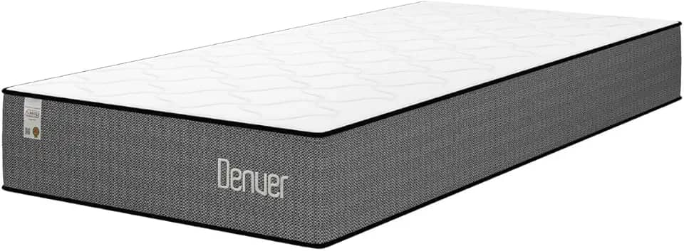 Colchão Solteiro Molas Ensacadas Pocket Plumatex 88x188x22cm Cinza/Branco – Firmeza Intermediária, Antiácaro e Hipoalergênico