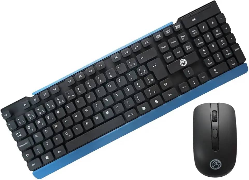 Kit Teclado e Mouse sem Fio BPC-5271/17 - Brazil PC