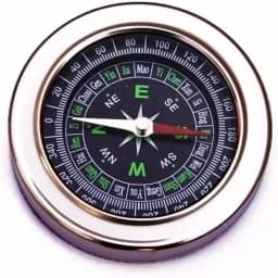 Bússola Analógica LP57 - CenterCoisas - Plástico - Brilha no escuro, Lente de aumento - Bússola