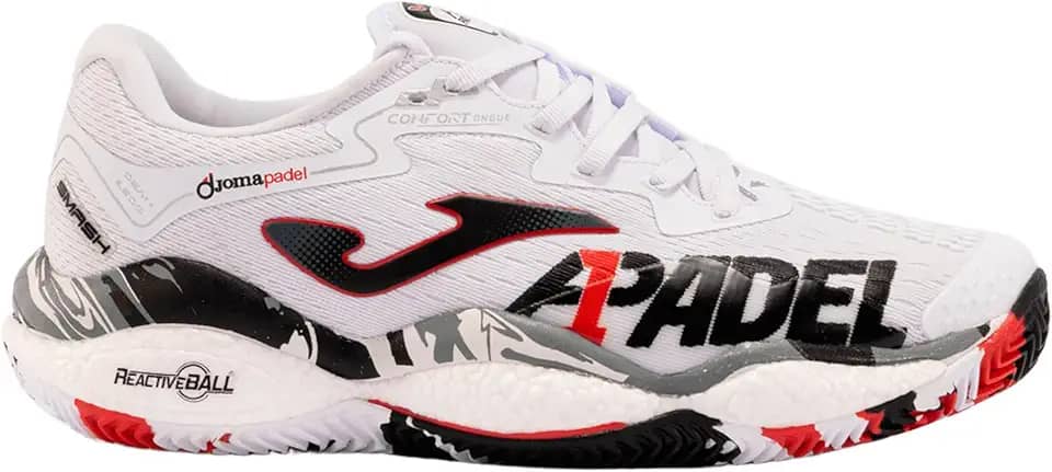 Sapatos de padel unissex de alta qualidade, amortecimento avançado, estabilidade, proteção, edição especial, perfeito para circuito de padel A1, Branco, 38
