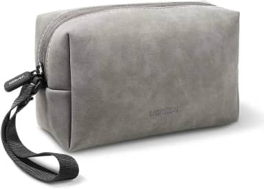 Bolsa organizadora de acessórios eletrônicos UGREEN, estojo de armazenamento de couro para fones de ouvido com fio, fone de ouvido, cabo USB, celulares, carregador, acessórios digitais de PC