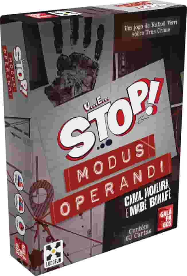 Galápagos, UeStop! - Modus Operandi!, Jogo de Cartas para Amigos, 2 a 6 jogadores, 20 minutos por partida