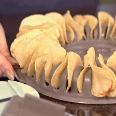 Forma Batatas Chips Para Micro-ondas Saudável e Sem Gordura