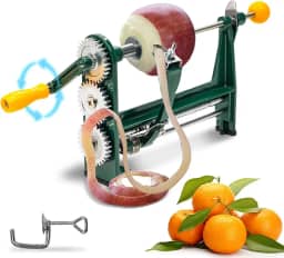 Descascador Giratório Multifuncional de Frutas - Para Laranjas, Maçãs, Batatas e Peras - Manual e Prático