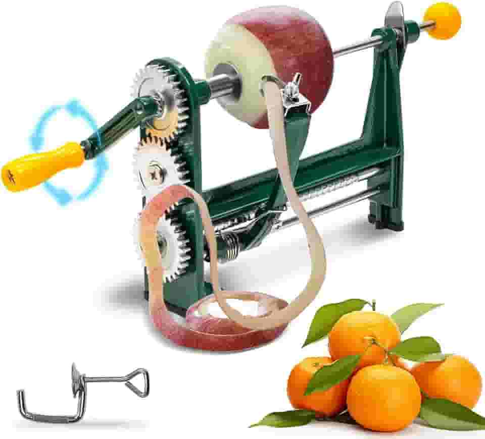 Descascador Giratório Multifuncional de Frutas - Para Laranjas, Maçãs, Batatas e Peras - Manual e Prático