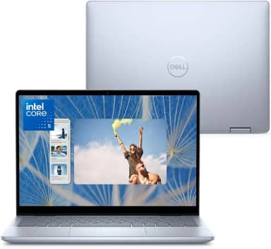 Notebook 2 em 1 Dell Inspiron 2IN1-I1300-M30 14' FHD+ Touch Intel® Core™ i5 16GB 512GB SSD Windows 11 Prata Gelo