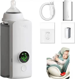 Aquecedor de mamadeira portátil para viagens, aquecimento rápido – aquecedor de mamadeira para leite materno, aquecedor de leite portátil com carregamento super rápido, aquecedor de mamadeira em