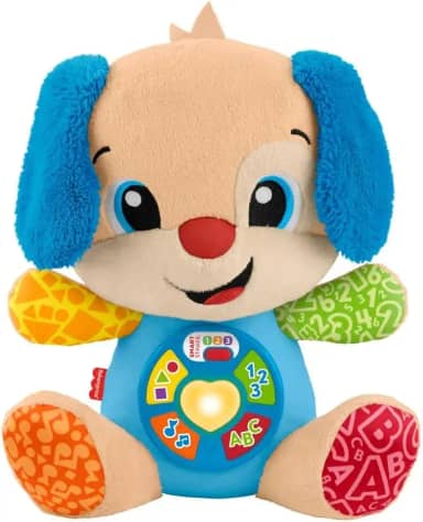 Fisher-Price Aprender e Brincar Brinquedo para Bebês Cachorrinho Aprende Comigo para crianças a partir de 6 meses