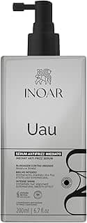 Inoar, UAU, Sérum Capilar Antifrizz, Blindagem contra Umidade e Brilho Intenso, Polímero Termoativado, Pantenol e Matriz Hidrofóbica, Vegano – Para Cabelos Secos, Danificados ou com Frizz, 200ml