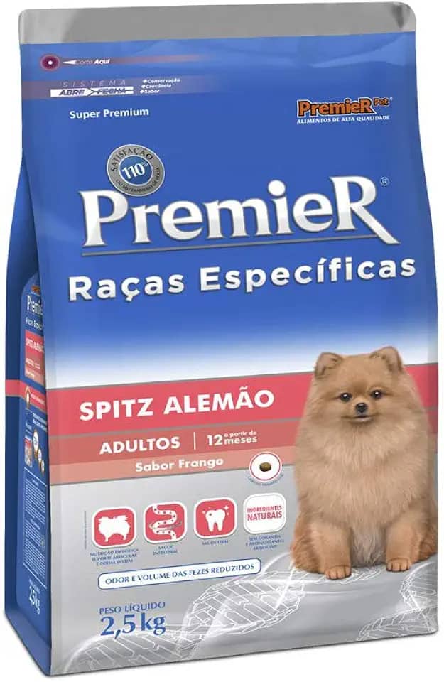 Ração Premier Raças Específicas Spitz Alemão Para Cães Adultos - 2,5Kg