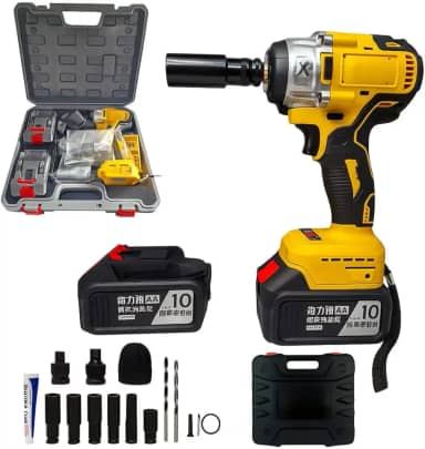 Chave De Impacto Parafusadeira 2 Baterias 48v / 500n.m Potência Máxima e Alta Autonomia