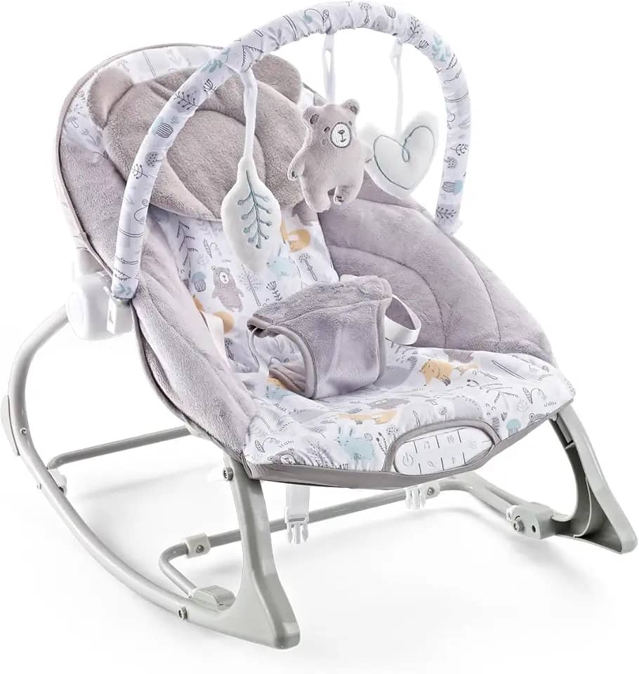Cadeira de Descanso Bebê Musical FunTime Teddy CZ Maxi Baby