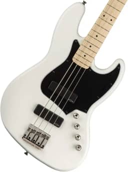 Fender Squier Por Contemporary Active Jazz Bass Hh, Maple Fingerboard, Branco Liso