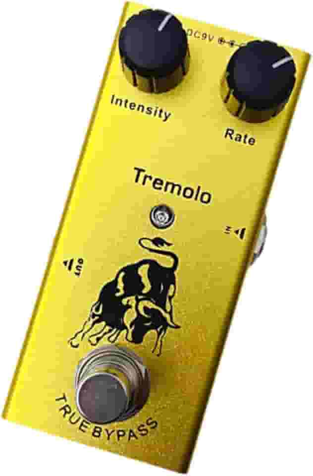 TTETTZ Pedal de guitarra elétrica mini pedal de único, de guitarra elétrica estéreo, profissional para show, concerto, Tremolo