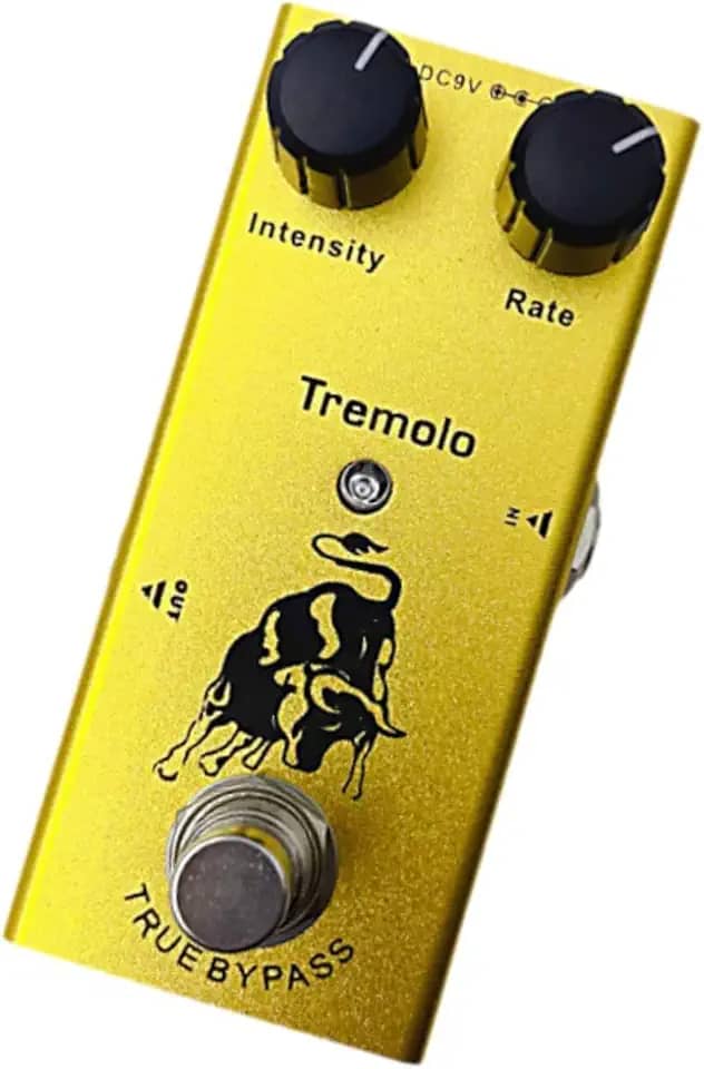 TTETTZ Pedal de guitarra elétrica mini pedal de único, de guitarra elétrica estéreo, profissional para show, concerto, Tremolo