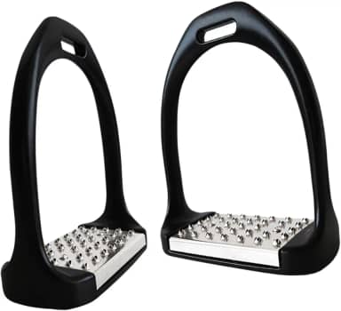 menolana 2 peças de estribos para equitação, equipamento equestre, leve, resistente, enjaulado, suprimentos equestres para equipamentos de sela