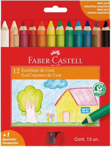 Ecogiz de Cera Faber-Castell - 12 Cores