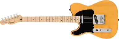 Guitarra elétrica Squier Affinity Series Telecaster, com 2 anos de garantia, Butterscotch Blonde, Maple Fingerboard, canhoto
