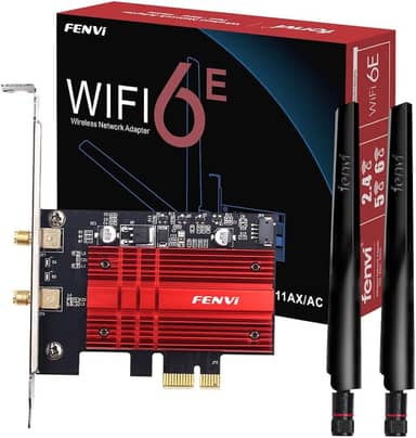 Placa de rede WiFi 6E AX210 PCI-E WiFi BT5.3 160MHz Tri-Band expande WiFi para 6GHz/5GHz/2,4GHz 5400Mbps Gigabit AX210ngw Desktop PC PCIe adaptador sem fio WiFi 6E 802.11ac ax MU-MIMO para Windows