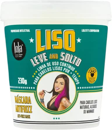 Liso Leve e Solto Máscara 230g , Lola Cosmetics