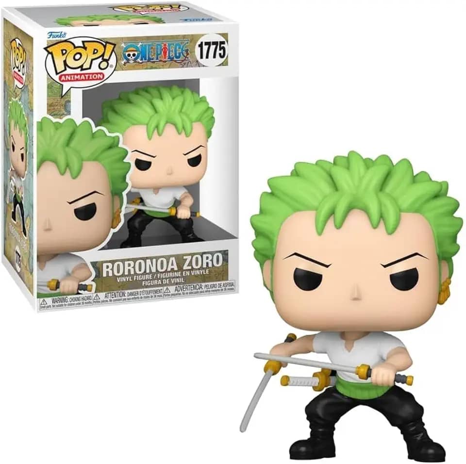 Boneco Funko Pop! One Piece - Zoro com Duas Espadas