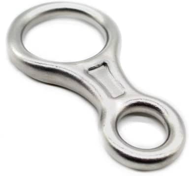 Freio oito (8) em aço inox 40KN marca USClimb