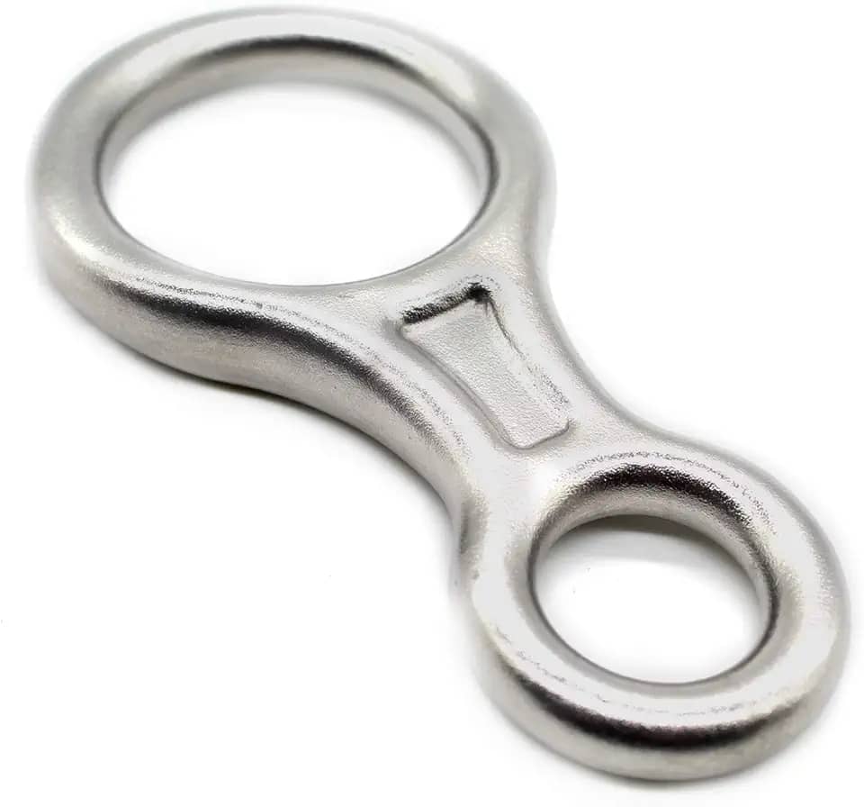 Freio oito (8) em aço inox 40KN marca USClimb