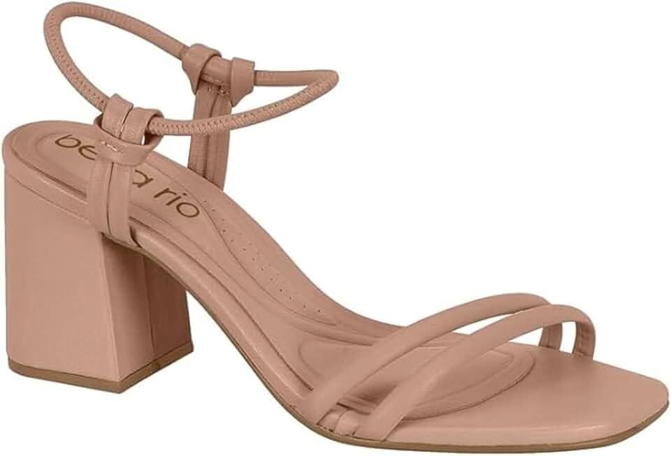 Sandália Feminina Beira Rio Salto Grosso 8436.213 - Original