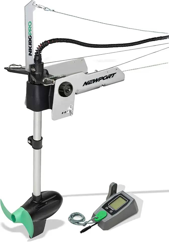 Newport Motor elétrico de caiaque NK180PRO - equivalente a 1,8 HP, acionamento direto sem escovas de 24 V, alcance estendido de até 160 km, precisão silenciosa e eficiência otimizada