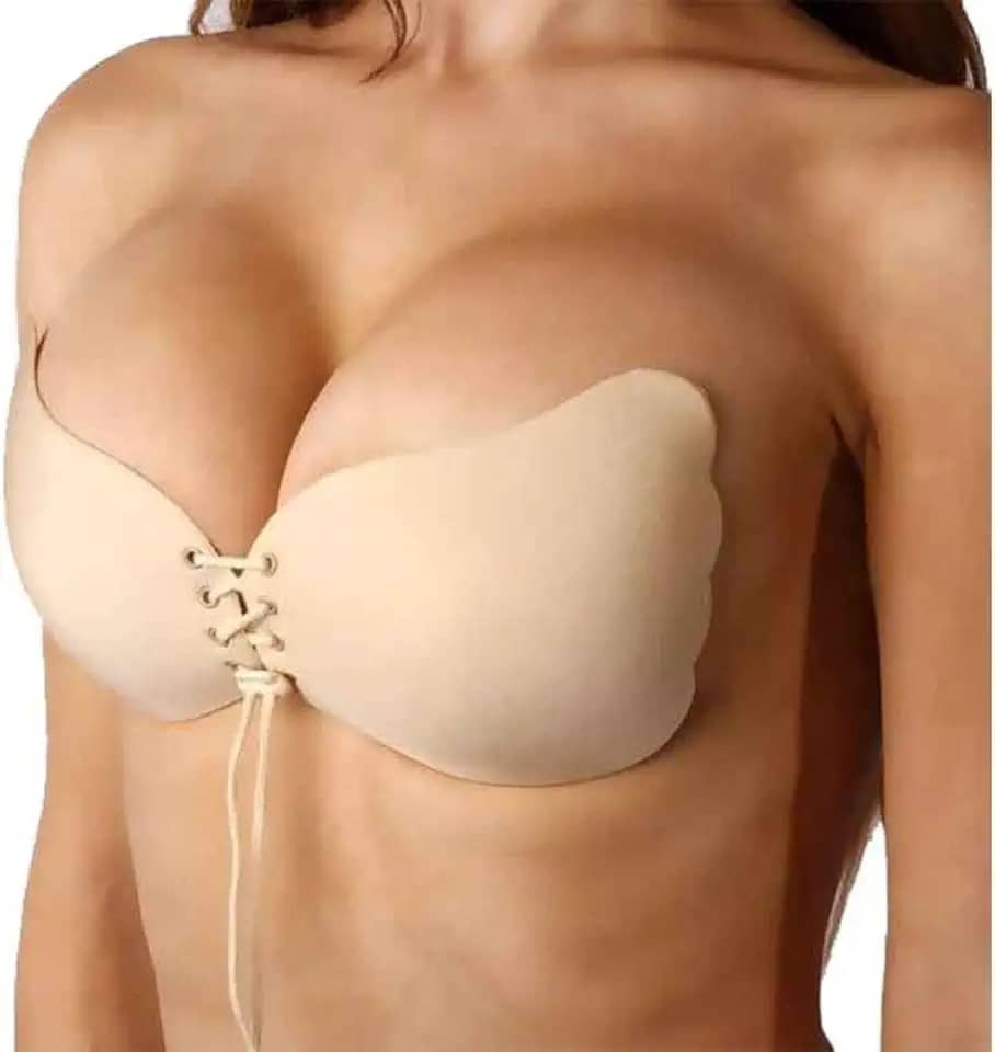 Sutiã Autocolante Invisível Ajustável Push Up Nude