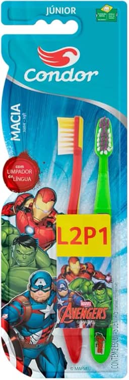 Condor Escova Dental Junior Avengers - 8260-0 Lv2Pg1