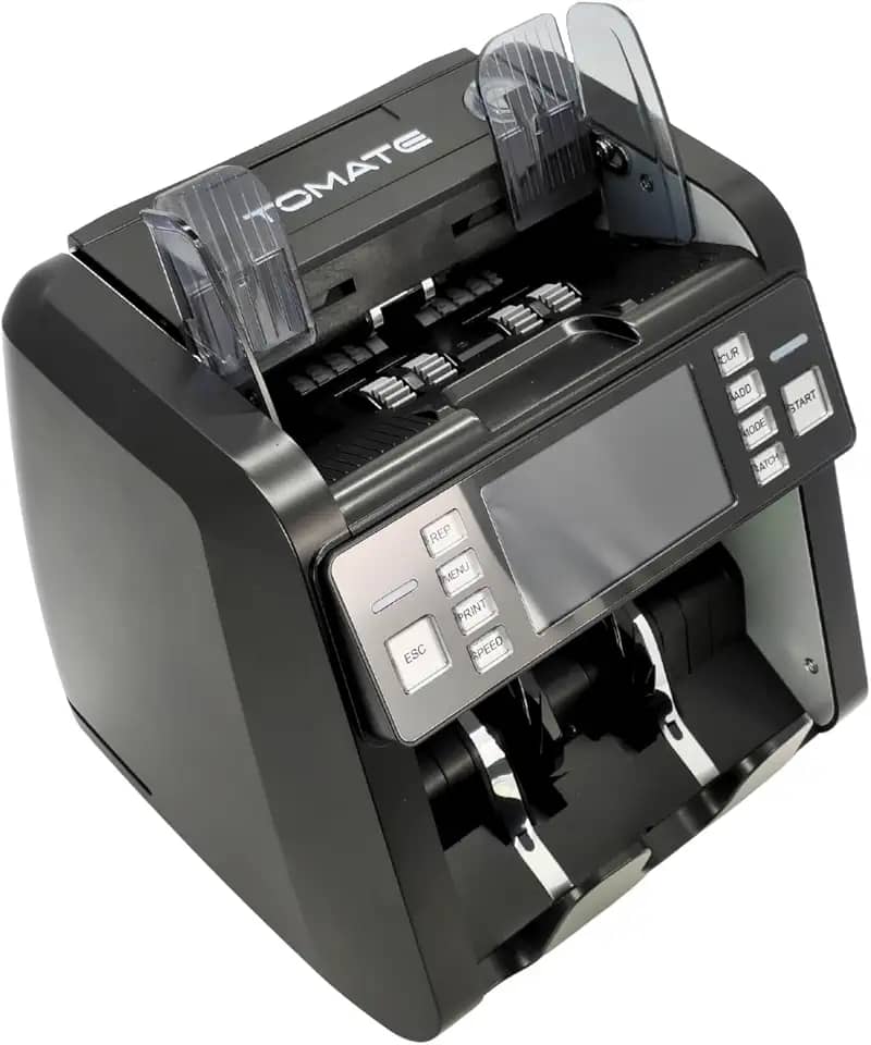 Máquina Contar Dinheiro e Cédulas Detecção de Falsificação com Tela Touch 4,5' USB