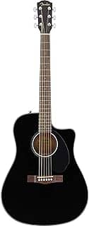 Fender CD-60SCE Dreadnought - Violão Preto