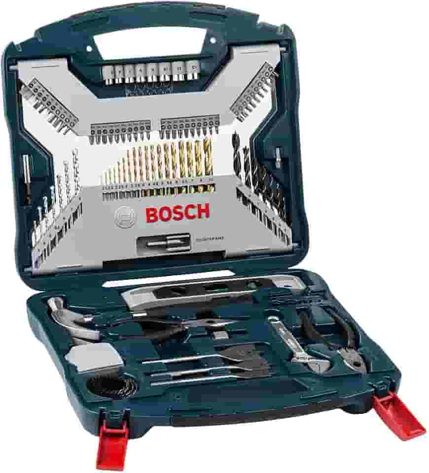 Bosch Kit de pontas e brocas em titânio X-Line com 103 peças