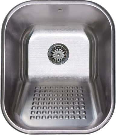 Tanque Lavanderia Aço Inoxidável Escovado Com Ralo Drenagem