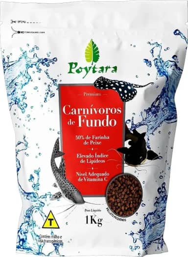 POYTARA - Ração Carnívoros de Fundo P 1kg (Bag)