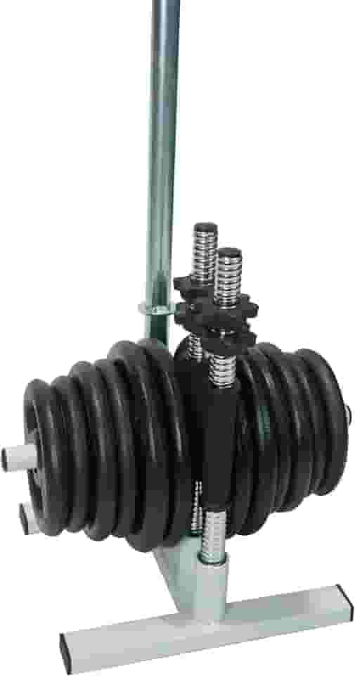 Kit Anilhas 40kg + 3 Barras Pró + Suporte P/Anilha E Barra