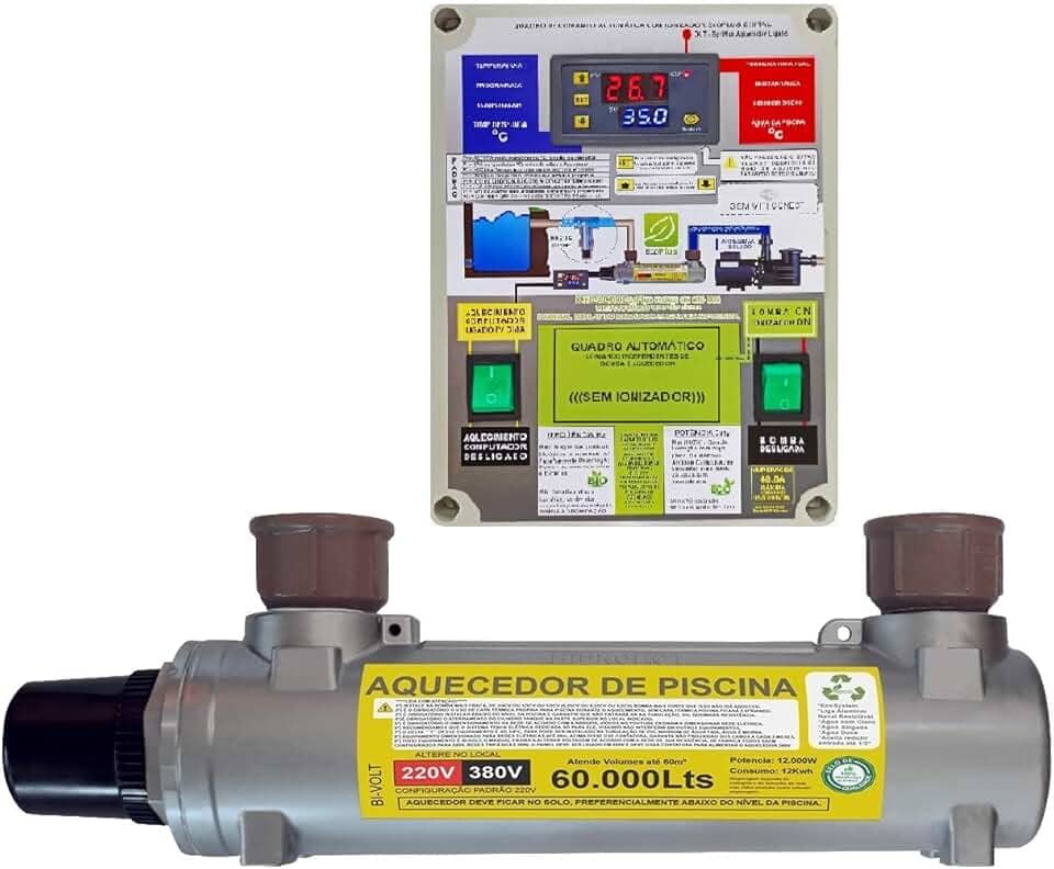 AQUECEDOR ELETRICO DE PISCINA PARA 60.000 LITROS