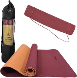 ARIMO Tapete Yoga Mat Antiderrapante TPE Ecológico Biodegradável Todos Os Tipos de Yoga/Pilates 181 x 61 cm x 4 mm