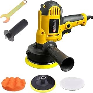 Politriz Lixadeira Rotativa Multifunções Automotiva Polidor Profissional Com Velocidade Variável 5 Polegadas 900W 4500 RPM Com Acessórios (220 Volts)