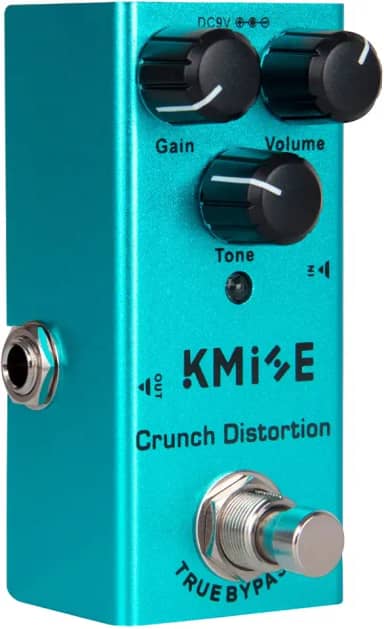 lotmusic Pedal de efeitos de guitarra elétrica Crunch Distortion, mini tipo único DC 9V True Bypass