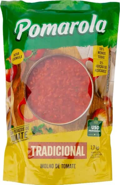 Molho de Tomate Refogado 1,7Kg Pomarola